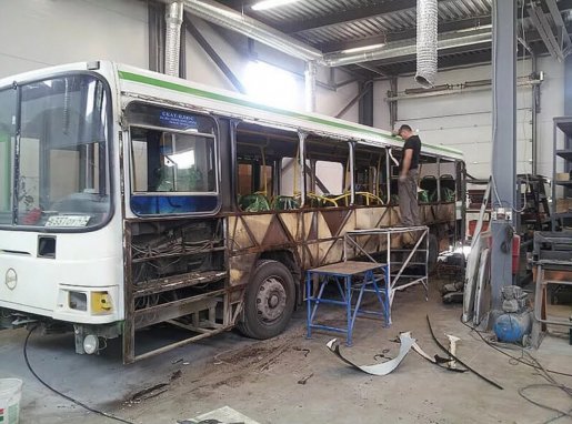 Ремонт автобусов, замена стекол, ремонт кузова стоимость ремонта и где отремонтировать - Рязань